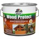 Dufa Wood Protect Лакобейц защитно-декоративный для дерева белый (0,75 л)