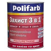 Polifarb Грунт-эмаль Защита 3 в 1 синяя (2,7 кг)