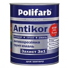 Polifarb Antikor Грунт-емаль Захист 3 в 1 морська зелень (2,7 кг)