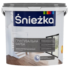 Снежка Грунт-краска латексная с кварц. песком адгезионная матовая белая (7 кг/5 л)