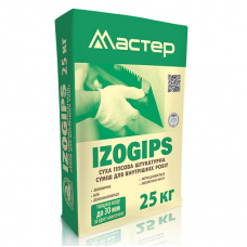 Майстер-Житомир Izogips Штукатурка гіпсова стартова (25 кг)