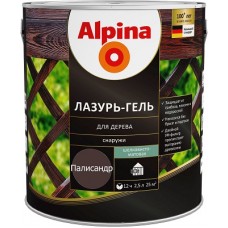 Alpina Lasur-Gel Лазурь-гель для древесины шелковисто-матовая палисандр (2,5 л)