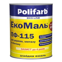 Polifarb Екомаль Емаль ПФ-115 синя (2,7 кг)