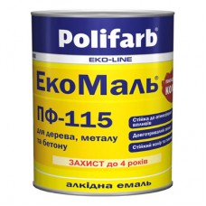 Polifarb DecoMal Емаль ПФ-115 червона (2,7 кг)