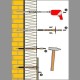Крепление для утеплителя с металл. гвоздем 10x260 мм
