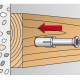 Дюбель Быстрый монтаж 6x80 мм грибок (100 шт)